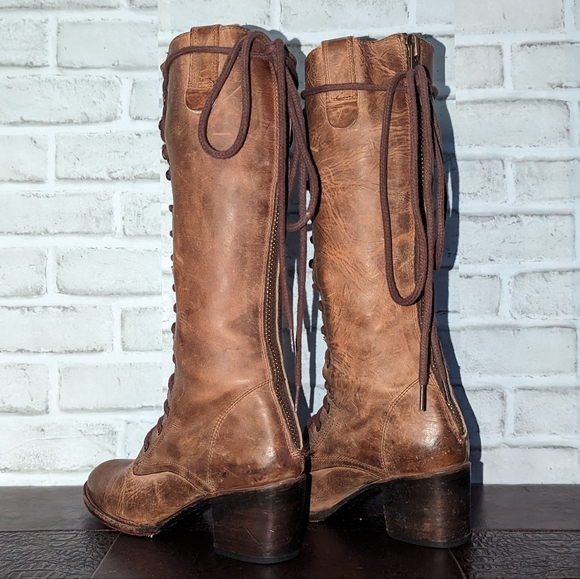 FreeBird Vntg GRANY Old Style Victorian Lace Boots size 8 - Picture 4 of 16